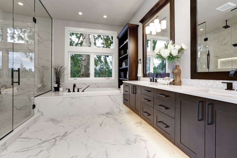 Bathroom with Natural Stone Finishes