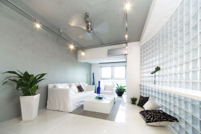 Glass Block Wall for Privacy